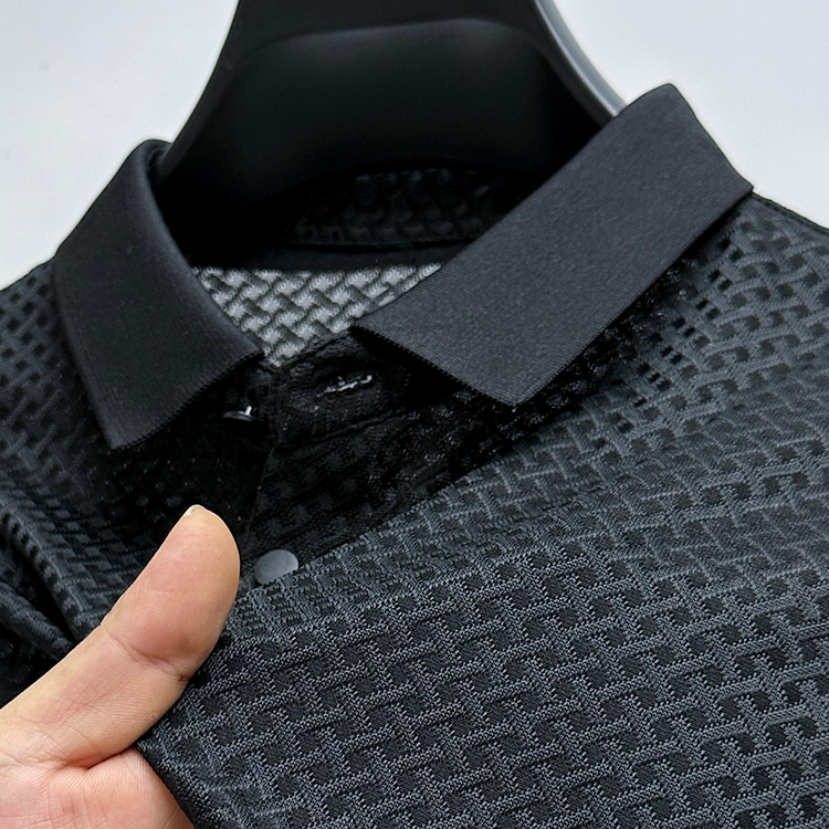 Jovanni Premium Silk Polo - Iron Thread