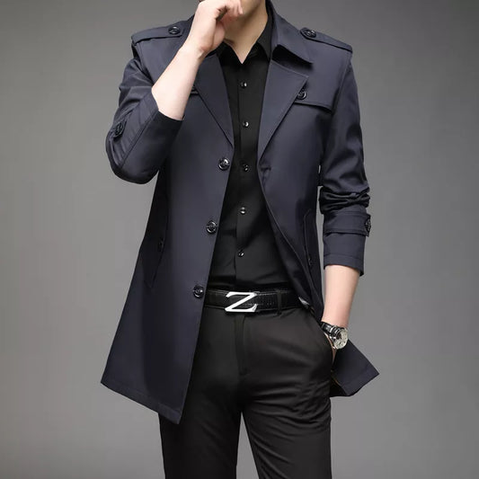 Gentria Trench Coat - Iron Thread