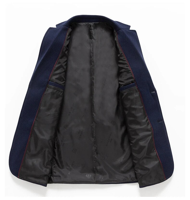 Camerino Wool Blazer - Iron Thread