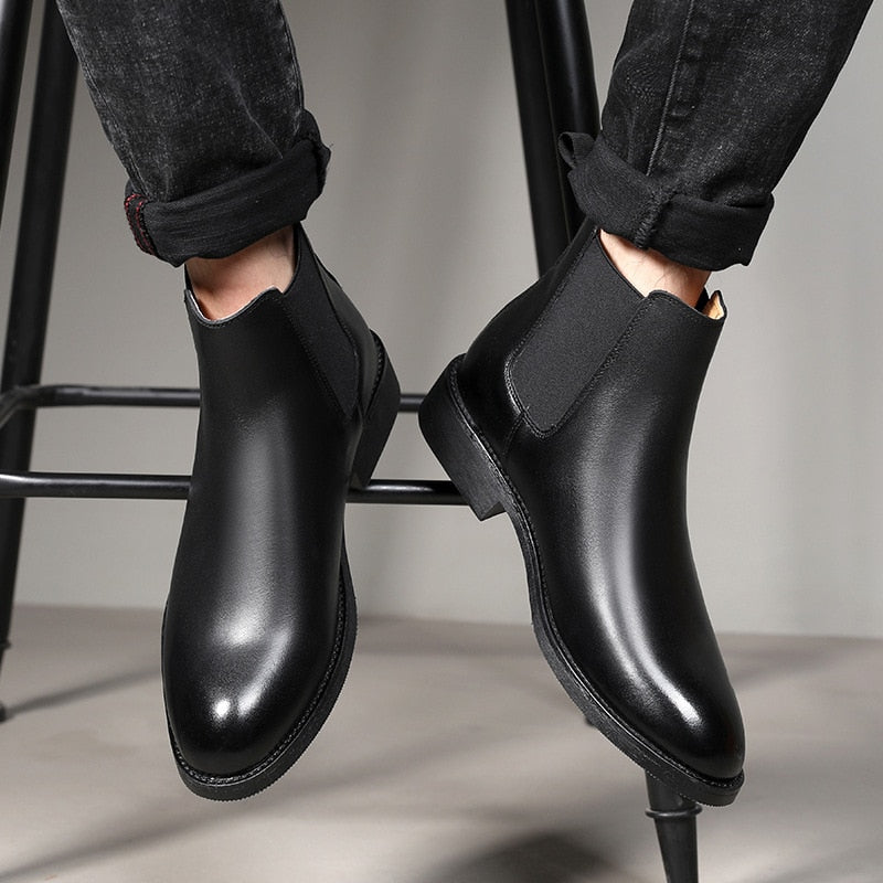 Men's Genuine Leather Boots - Iron Thread