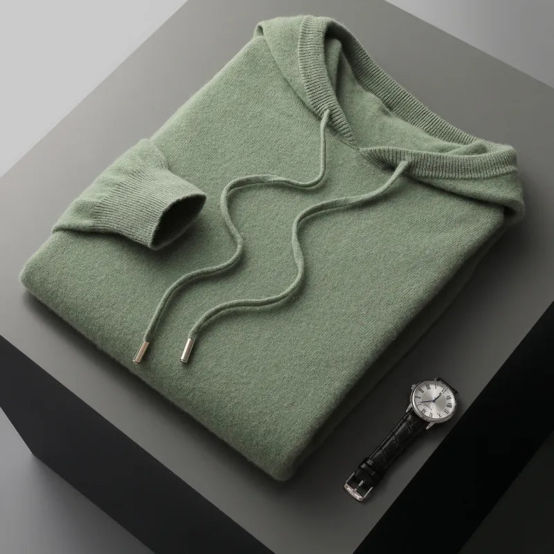 Valence Merino Wool Hoodie - Iron Thread