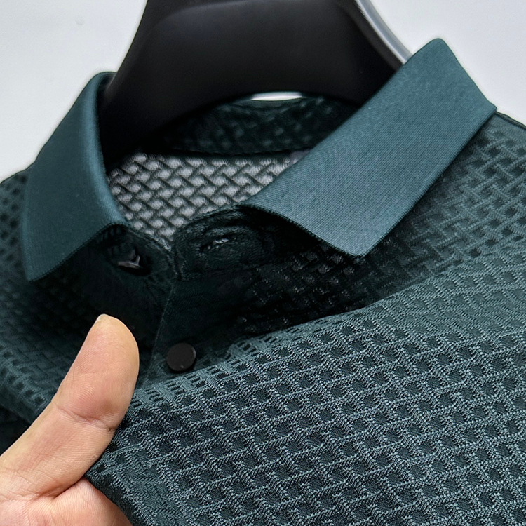 Jovanni Premium Silk Polo - Iron Thread