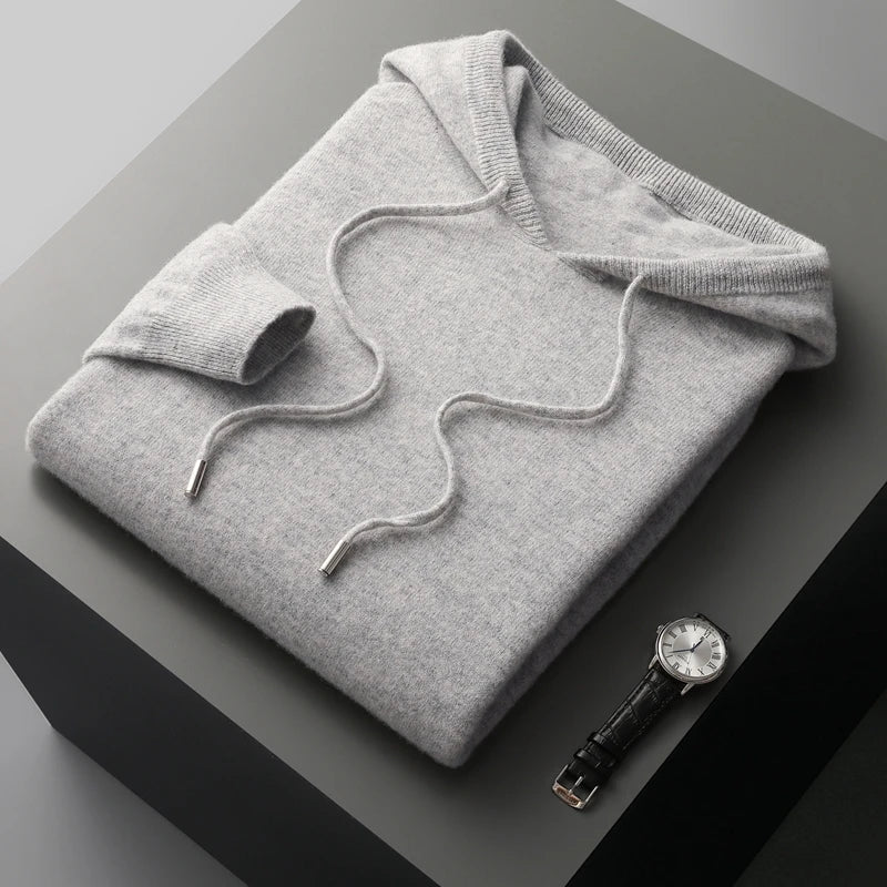 Valence Merino Wool Hoodie - Iron Thread