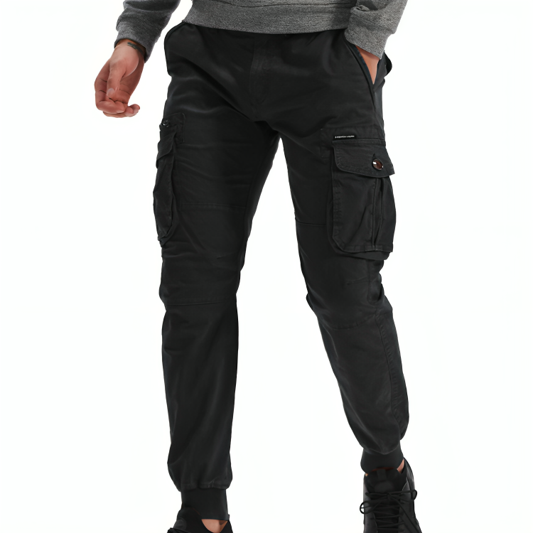 Mens Cotton Cargo Trousers - Iron Thread
