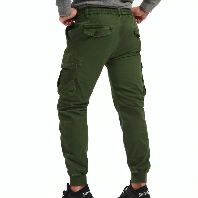 Mens Cotton Cargo Trousers - Iron Thread