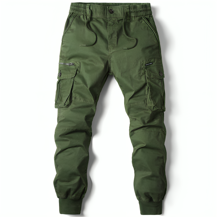 Mens Cotton Cargo Trousers - Iron Thread