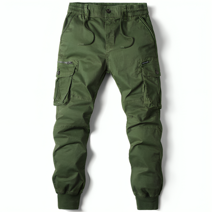Mens Cotton Cargo Trousers - Iron Thread