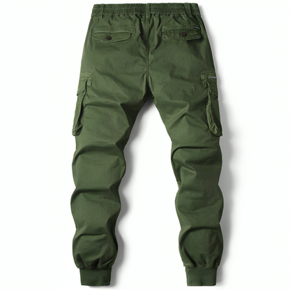 Mens Cotton Cargo Trousers - Iron Thread