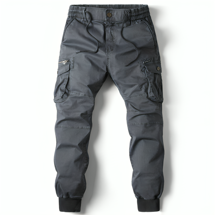 Mens Cotton Cargo Trousers - Iron Thread