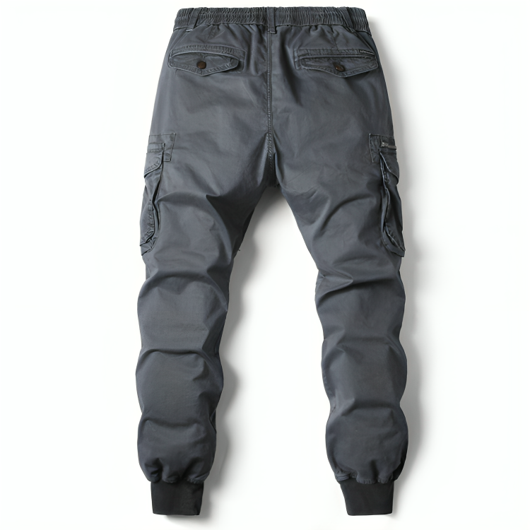 Mens Cotton Cargo Trousers - Iron Thread
