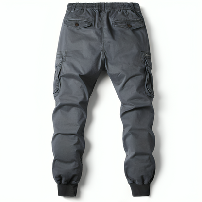 Mens Cotton Cargo Trousers - Iron Thread