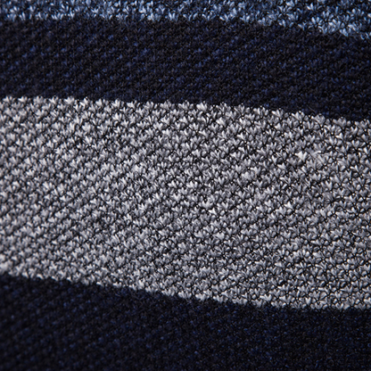 Mens Striped Slim Fit Knitted Cardigan - Iron Thread