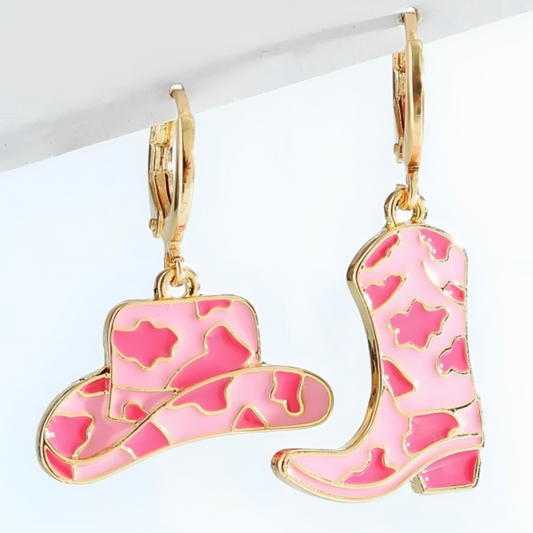 Cowpokes Cowboy Earrings - Iron Thread