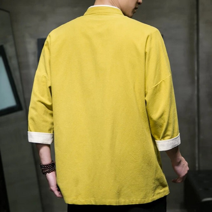 Matsue Japanese Overshirt - Iron Thread