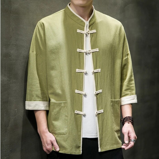 Matsue Japanese Overshirt - Iron Thread