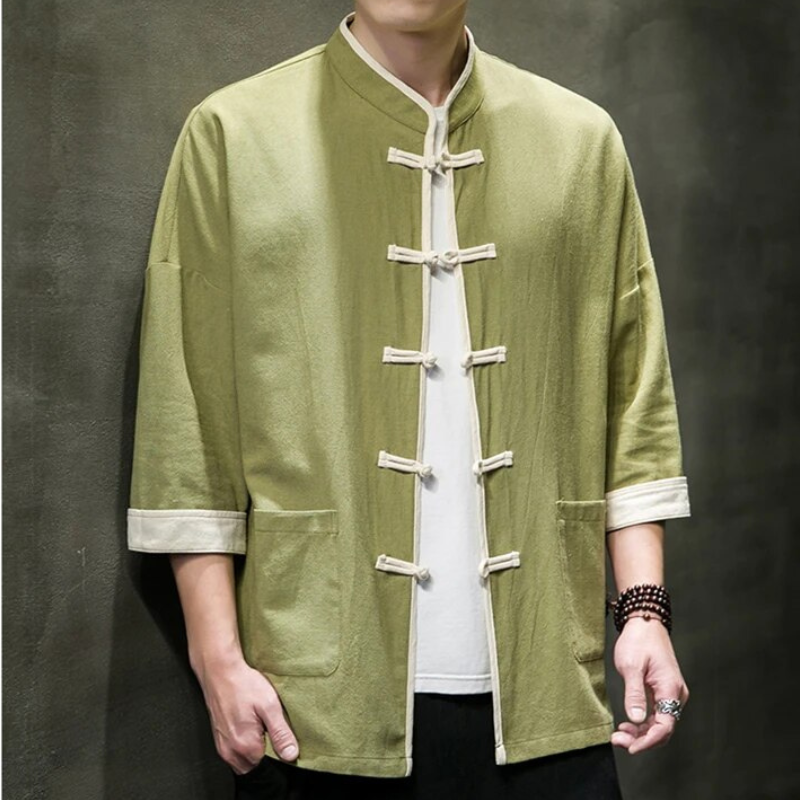 Matsue Japanese Overshirt - Iron Thread