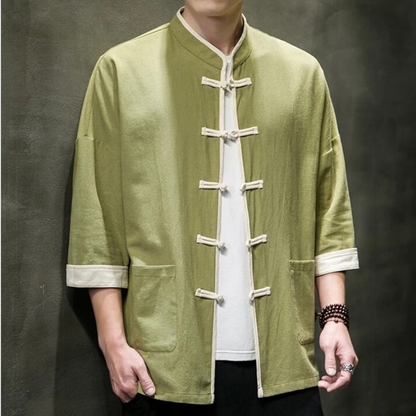 Matsue Japanese Overshirt - Iron Thread