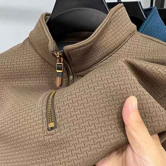 Sintra™ - Cotton Half Zip - Iron Thread