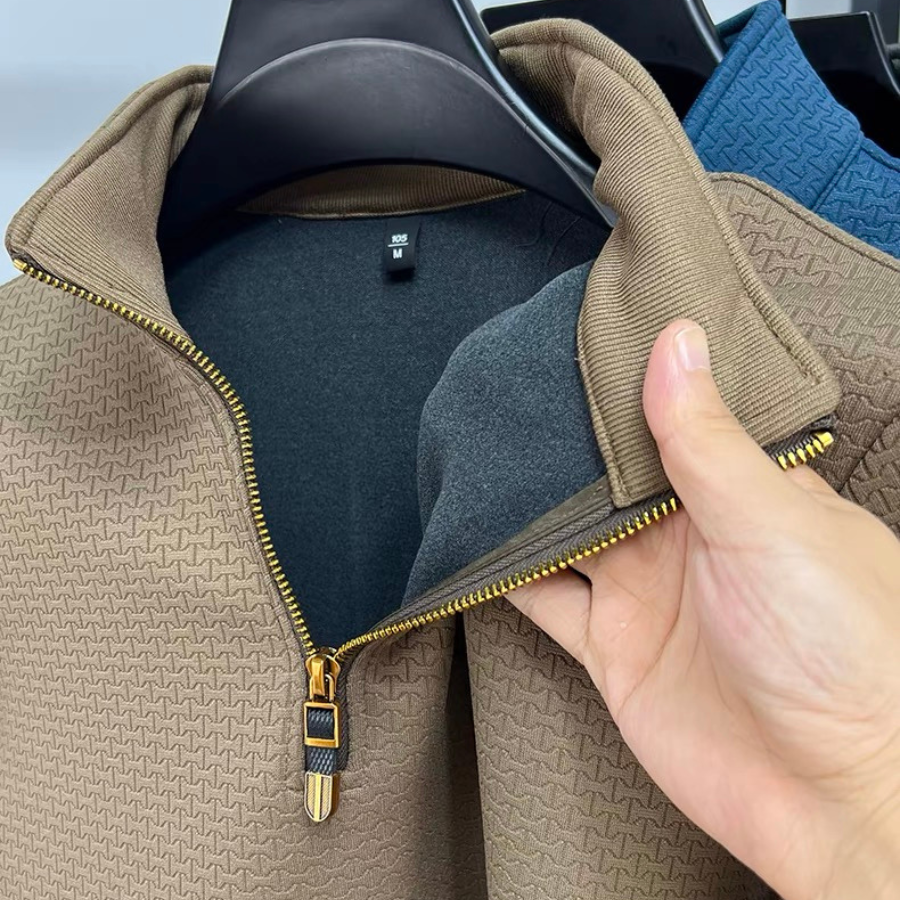 Sintra™ - Cotton Half Zip - Iron Thread