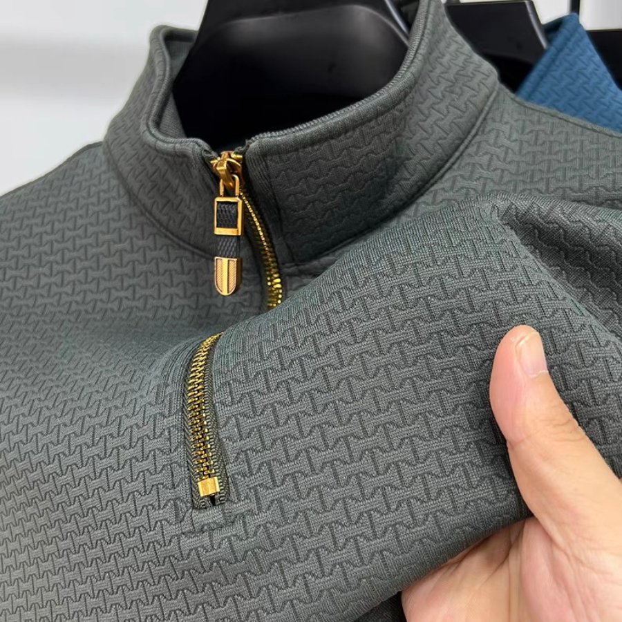 Sintra™ - Cotton Half Zip - Iron Thread
