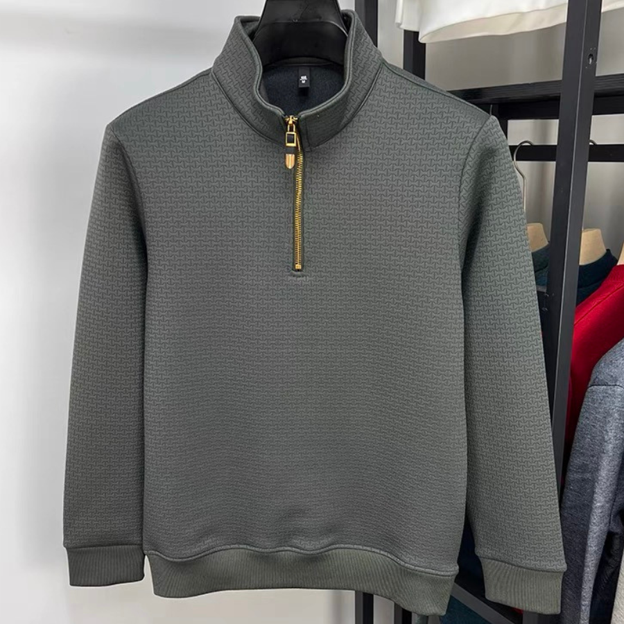 Sintra™ - Cotton Half Zip - Iron Thread