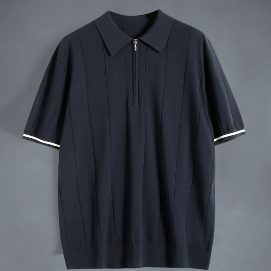 Mirabella Cotton Polo - Iron Thread