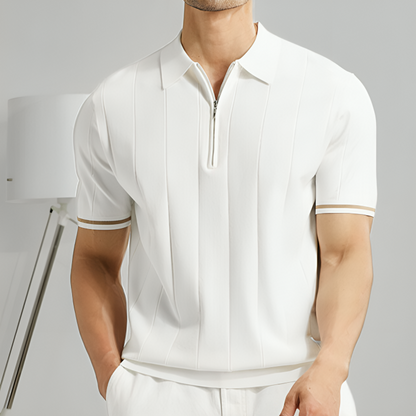 Mirabella Cotton Polo - Iron Thread
