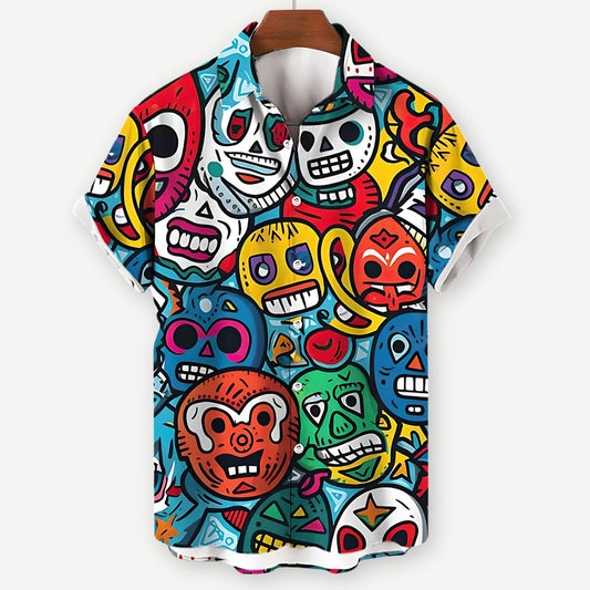 Relaxed Toon Luchador Shirt - Iron Thread