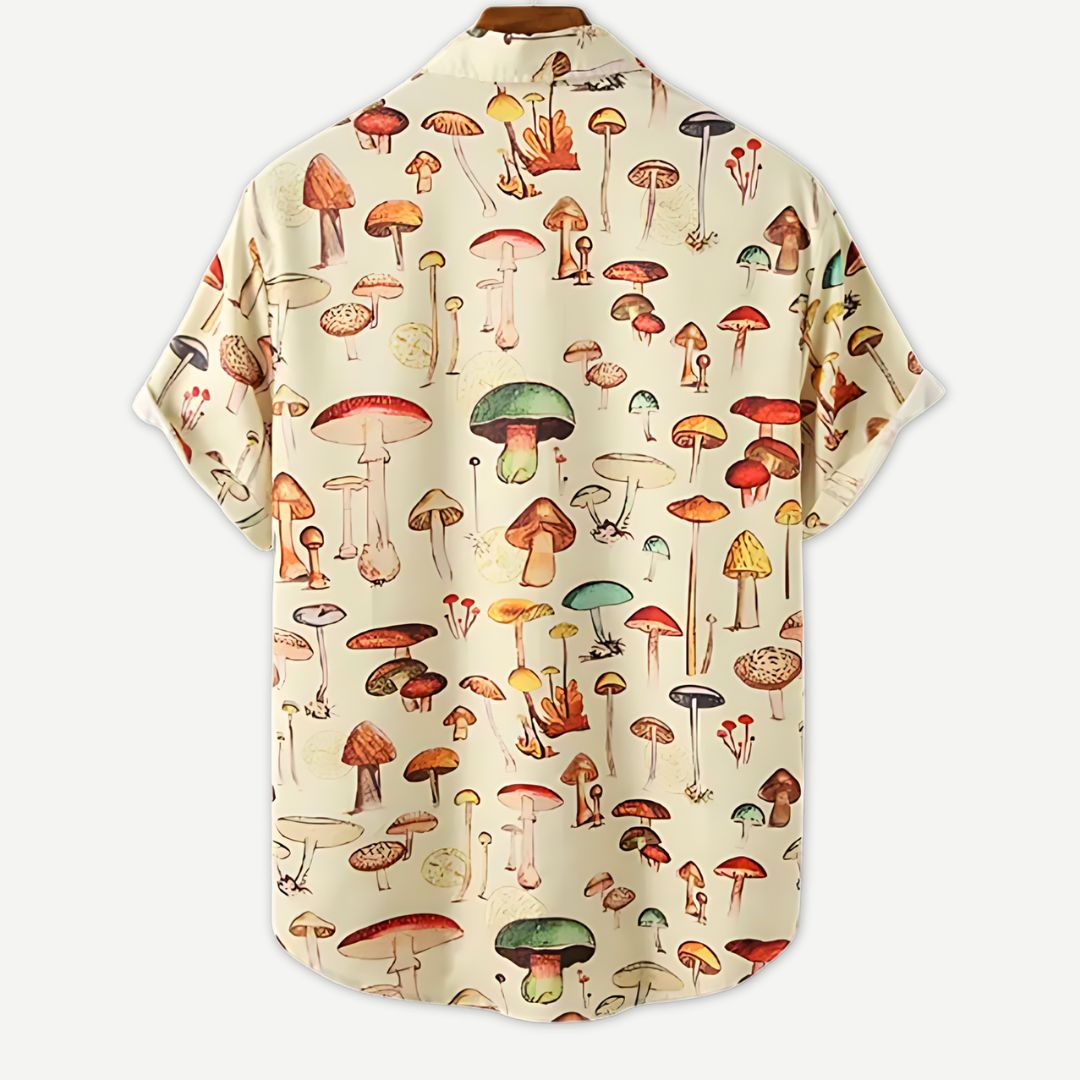 Mushroom Mosaic Shirt - Iron Thread