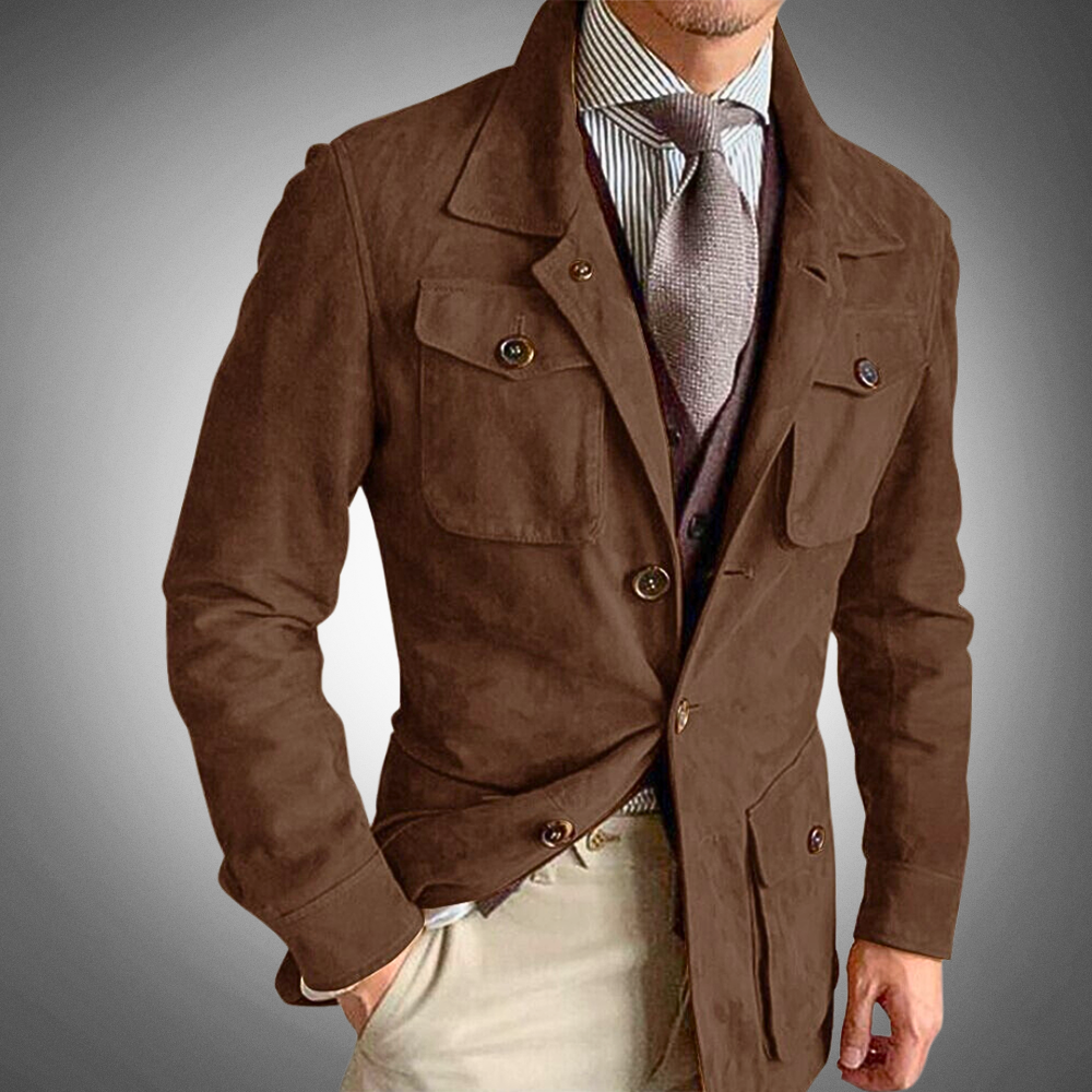 Moretti Premium Suede Jacket - Iron Thread