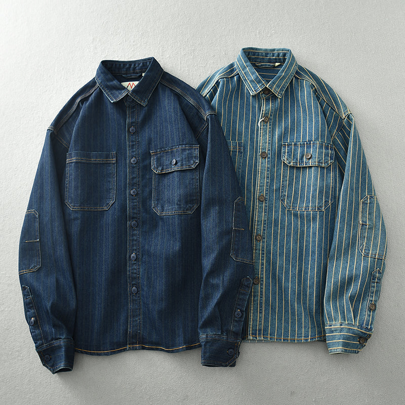 Retrovista™ - 1977 Vintage Button-Up Shirt - Iron Thread