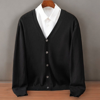 Santorini Cashmere Cardigan - Iron Thread