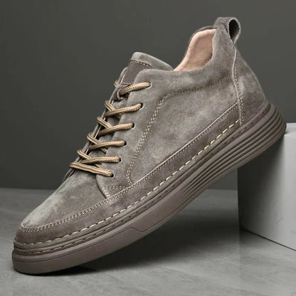 Romano™ - Italian Leather Sneakers - Iron Thread
