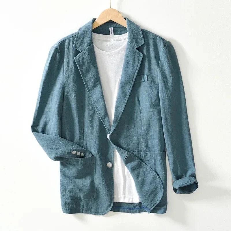 Luminara Linen Blazer - Iron Thread
