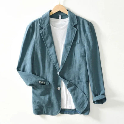 Luminara Linen Blazer - Iron Thread