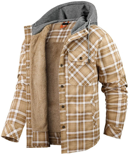 Highlander Hooded Flannel Jacket (9 Designs) - Iron Thread