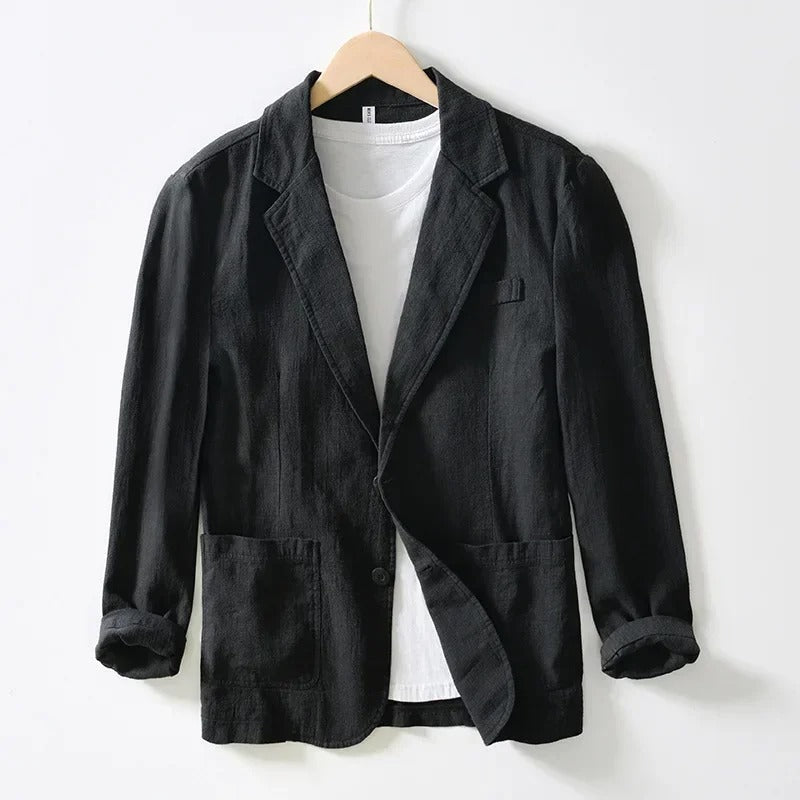 Luminara Linen Blazer - Iron Thread
