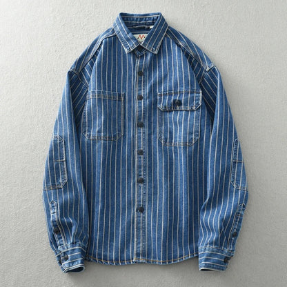 Retrovista™ - 1977 Vintage Button-Up Shirt - Iron Thread