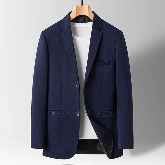 Camerino Wool Blazer - Iron Thread