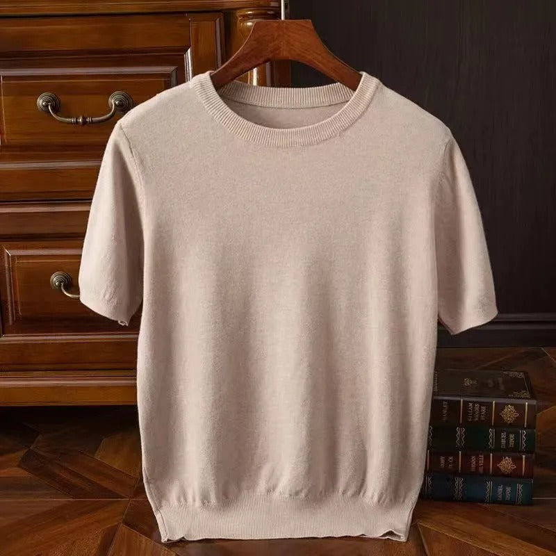 Arezzo Cashmere Tee - Iron Thread