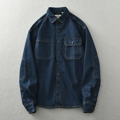 Retrovista™ - 1977 Vintage Button-Up Shirt - Iron Thread