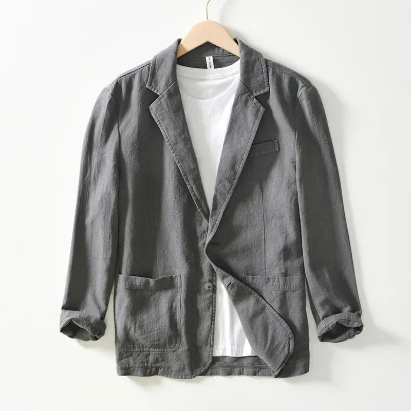 Luminara Linen Blazer - Iron Thread