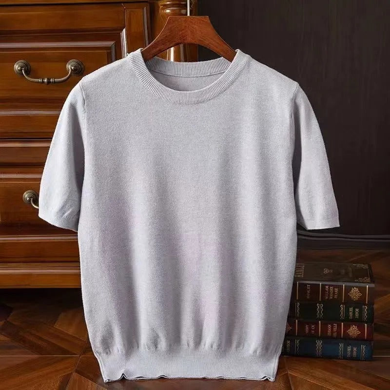 Arezzo Cashmere Tee - Iron Thread
