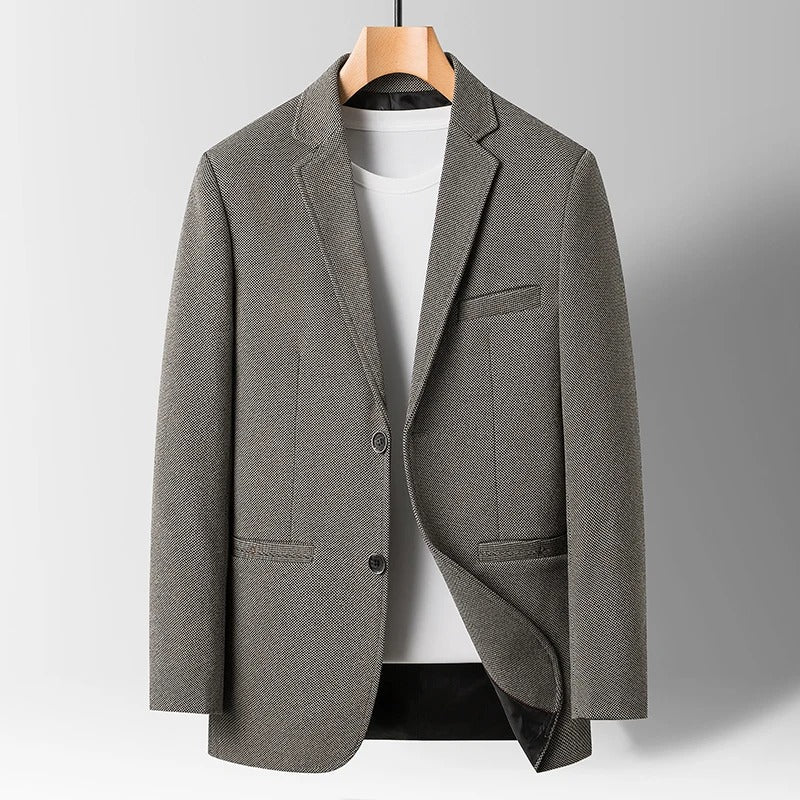Camerino Wool Blazer - Iron Thread
