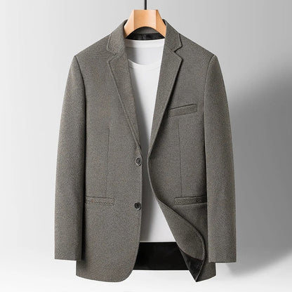 Camerino Wool Blazer - Iron Thread