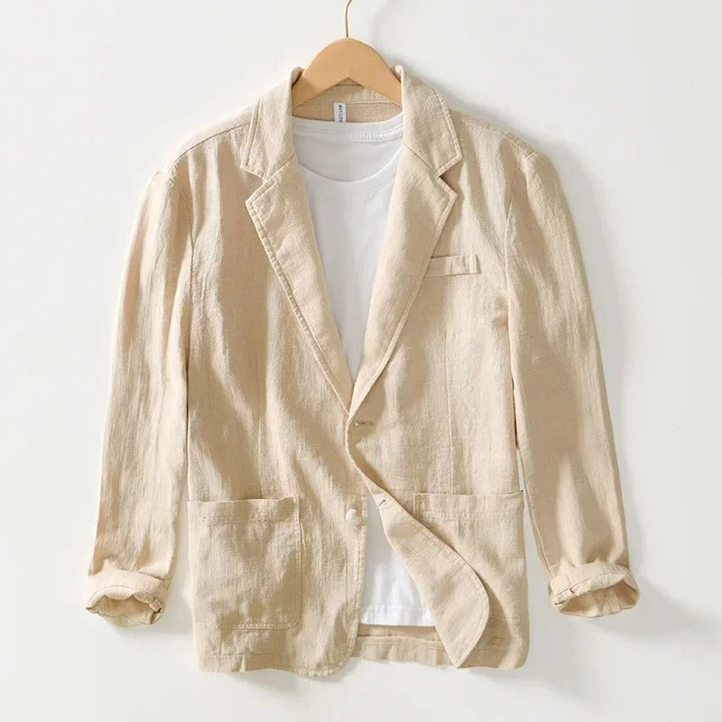 Luminara Linen Blazer - Iron Thread