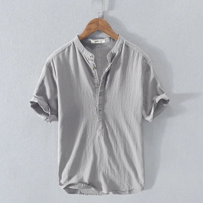 Malaga Premium Linen Shirt - Iron Thread