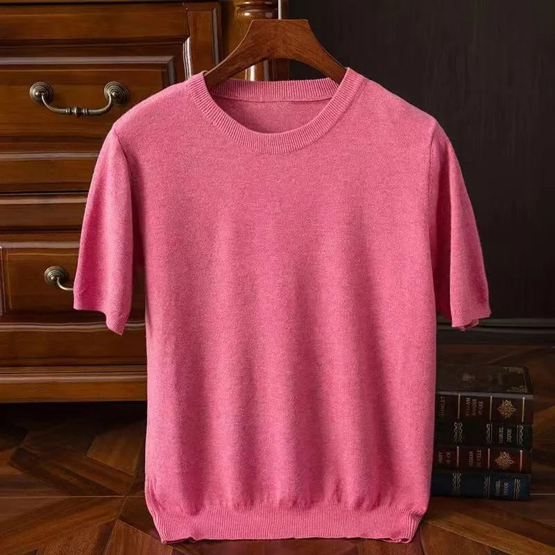 Arezzo Cashmere Tee - Iron Thread