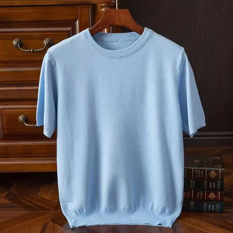 Arezzo Cashmere Tee - Iron Thread