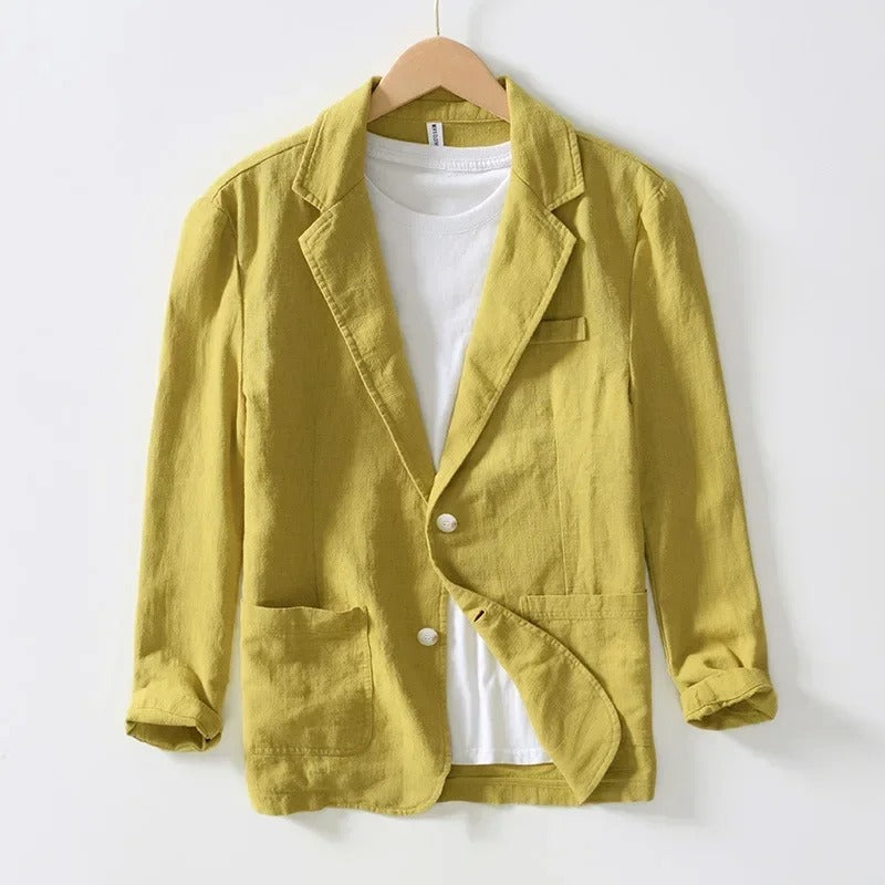 Luminara Linen Blazer - Iron Thread